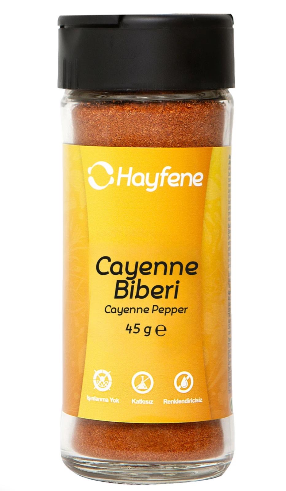 HAYFENE CAYENNE BİBER 45 GR HAYFENE CAYENNE BİBER 45 GR