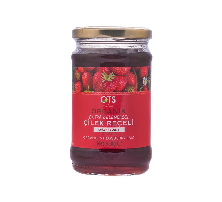Ots organik çilek reçeli 360gr